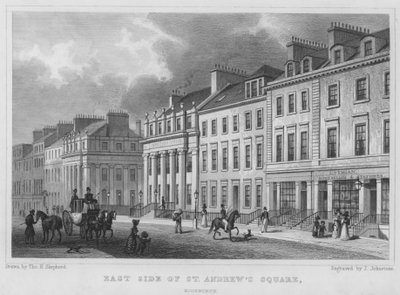 Côté est de la place St Andrew, Édimbourg (gravure) - Thomas Hosmer Shepherd