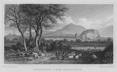 Édimbourg, depuis Craigleith (gravure) - Thomas Hosmer Shepherd