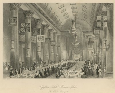 Salle égyptienne, Mansion House - Thomas Hosmer Shepherd