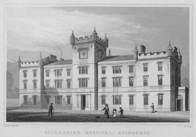 Hôpital de Gillespie, Édimbourg (gravure) - Thomas Hosmer Shepherd