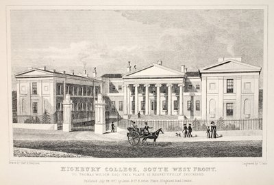 Highbury College, façade sud-ouest, de 