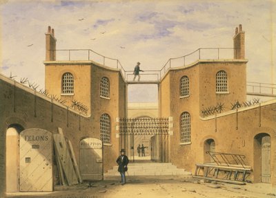 Maison de correction, Clerkenwell, Londres, vers 1850 - Thomas Hosmer Shepherd