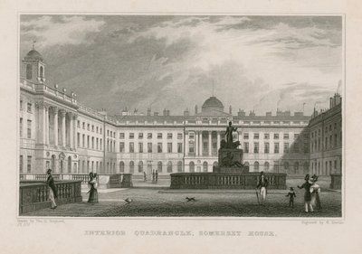 Cour intérieure, Somerset House - Thomas Hosmer Shepherd