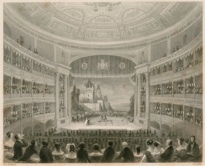 Vue intérieure du théâtre de Drury Lane, Londres - Thomas Hosmer Shepherd