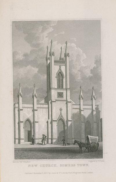 Nouvelle église à Somers Town - Thomas Hosmer Shepherd