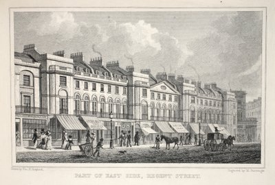 Partie du côté est, Regent Street, de 