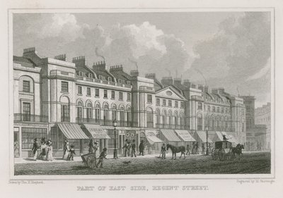 Partie du côté est de Regent Street, Londres - Thomas Hosmer Shepherd