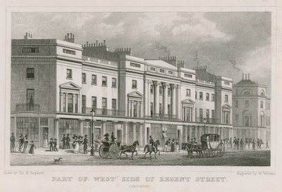 Partie ouest de Regent Street, Londres - Thomas Hosmer Shepherd