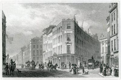 Piccadilly, depuis Coventry Street, 1830 - Thomas Hosmer Shepherd