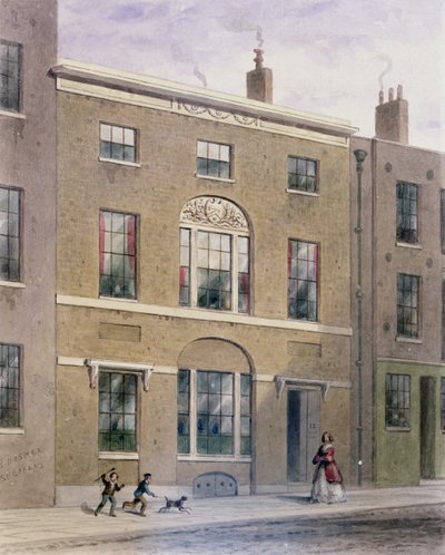 Plumbers Hall dans Great Bush Lane, Cannon Street, 1851 - Thomas Hosmer Shepherd