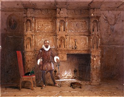Possiblement Sir John Spencer à Canonbury House, ou Sir Walter Raleigh à l