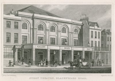 Théâtre de Surrey, Blackfriars Road, Londres - Thomas Hosmer Shepherd