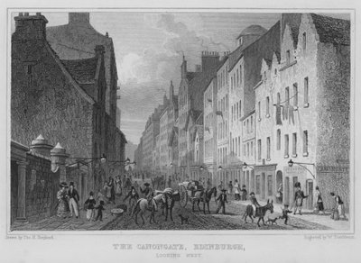 Le Canongate, Édimbourg, vue vers l