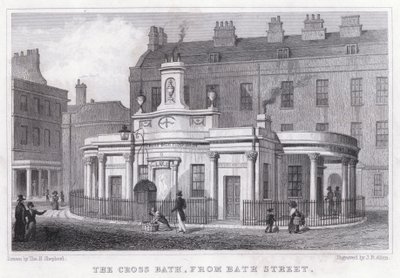 Le Bain de la Croix, depuis Bath Street - Thomas Hosmer Shepherd