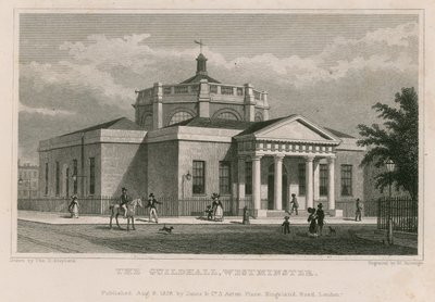 Le Guildhall, Westminster, Londres - Thomas Hosmer Shepherd