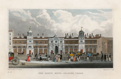 Les Écuries Royales, Charing Cross. Domicile temporaire de la Ménagerie d