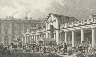 La façade N.O. du nouveau marché de Covent Garden, 1827-30 - Thomas Hosmer Shepherd