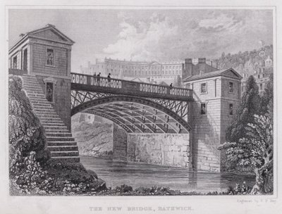 Le nouveau pont, Bathwick - Thomas Hosmer Shepherd