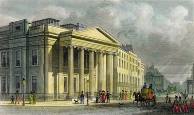 Le Nouveau Collège des Médecins, Pall Mall, Est, gravé par Thomas Barber - Thomas Hosmer Shepherd