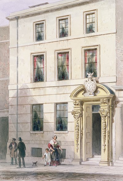 La nouvelle façade de Painter Stainers Hall, 1850 - Thomas Hosmer Shepherd