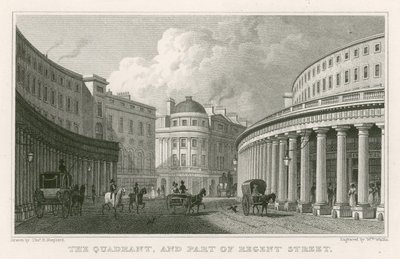 Le Quadrant et une partie de Regent Street, Londres - Thomas Hosmer Shepherd