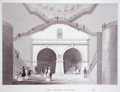Le tunnel de la Tamise, c.1851-55 - Thomas Hosmer Shepherd