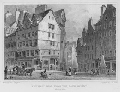 Le West Bow, depuis le Lawn Market, Édimbourg - Thomas Hosmer Shepherd