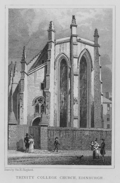 Église du Trinity College, Édimbourg (gravure) - Thomas Hosmer Shepherd