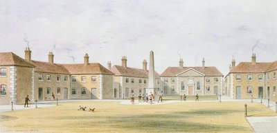 Vue des maisons de charité de Charles Hopton, 1852 - Thomas Hosmer Shepherd
