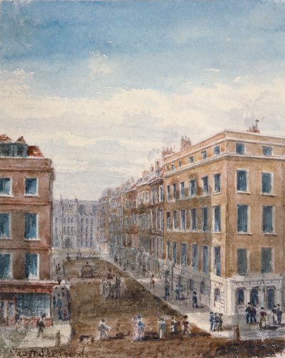 Vue de King Street, regardant vers le nord depuis Cheapside jusqu