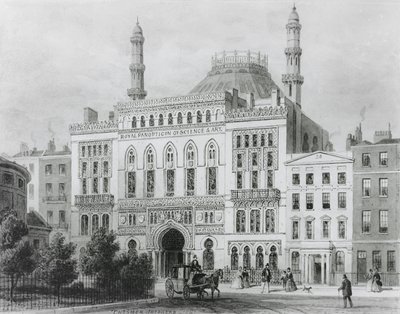 Vue du Panopticon royal des sciences et des arts, 1825 - Thomas Hosmer Shepherd
