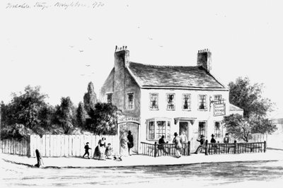 Vue de la taverne Yorkshire Stingo à Paddington, 1860-1859 (dessin) - Thomas Hosmer Shepherd