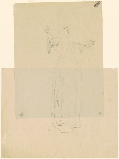 Femme aux bras tendus - Thomas Hovenden