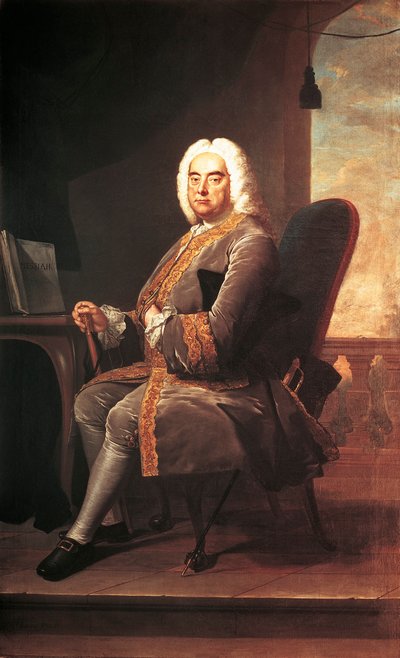 Portrait du compositeur germano-anglais George Frideric Handel (1685-1759) - Thomas Hudson
