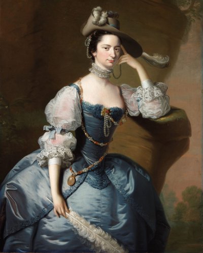 Portrait de Margaret, Lady Oxenden, vers 1755 - Thomas Hudson