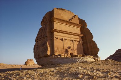 Fragment de ruine nabatéenne à Mada