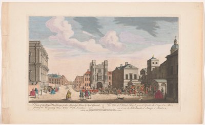 Vue du Banqueting House et du Horse Guards Building à Londres - Thomas Jefferys