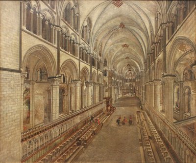 Le chœur de la cathédrale de Canterbury, vue vers l