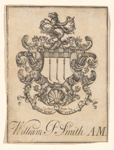 Ex-libris de William P. Smith - Thomas Johnston