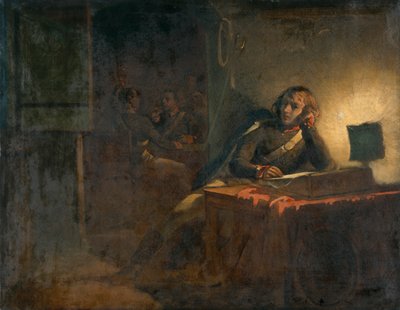 Intérieur avec des officiers de l