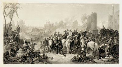 Le soulagement de Lucknow, et la rencontre triomphante de Havelock, Outram et Sir Colin Campbell, 1862 - Thomas Jones Barker