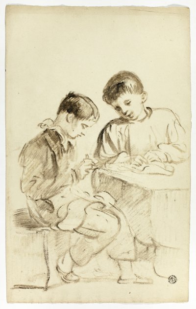 Deux écoliers - Thomas Jones Barker