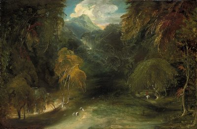 Vue de Dovedale vers Thorpe Cloud - Thomas Lawrence