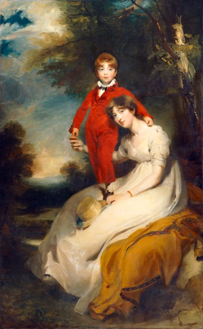 Mme Charles Thellusson avec son fils Charles - Thomas Lawrence