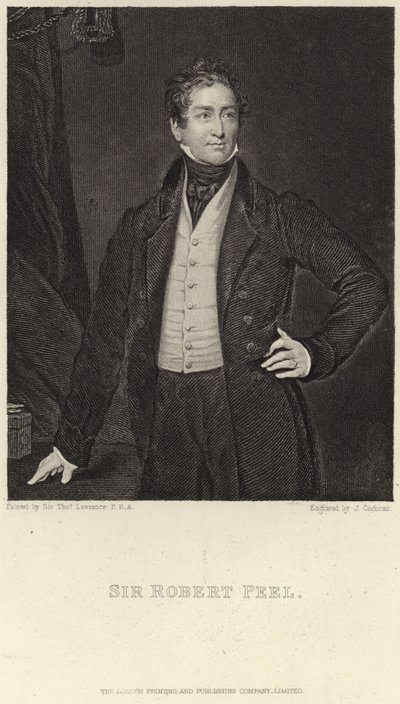 Portrait de Sir Robert Peel - Thomas Lawrence