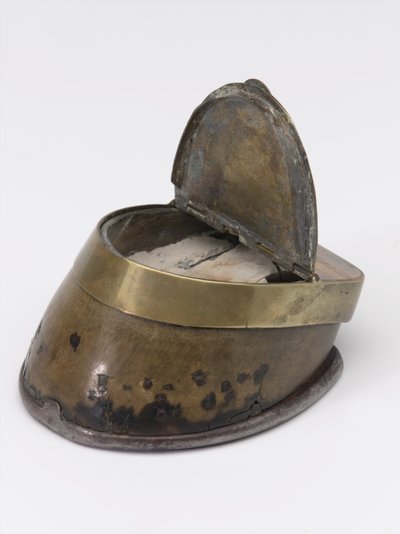 Encrier sabot de cheval appartenant au capitaine William Tyrwhitt Drake, Royal Horse Guards, c.1829 - Thomas Lee