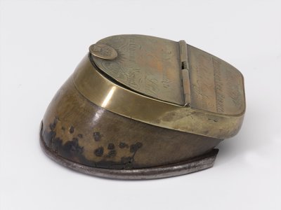 Encrier sabot de cheval appartenant au capitaine William Tyrwhitt Drake, Royal Horse Guards, vers 1829 - Thomas Lee