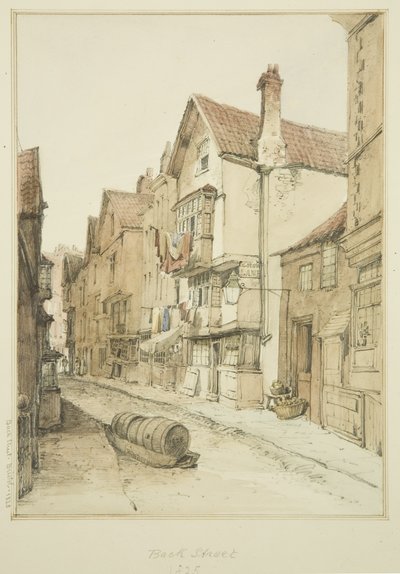 Back Street, regardant vers le nord - Thomas Leeson the Elder Rowbotham