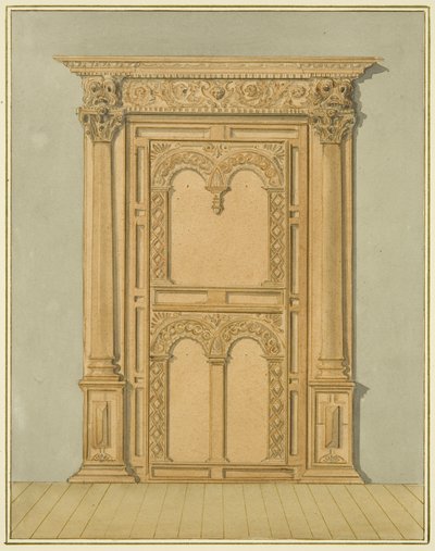 Porte en chêne sculpté, 6 Redcliffe Street - Thomas Leeson the Elder Rowbotham