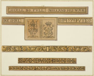 Frises sculptées et armoiries du 46 Baldwin Street - Thomas Leeson the Elder Rowbotham
